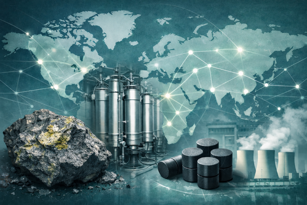 El uranio y sus cadenas: minería, enriquecimiento y geopolítica nuclear